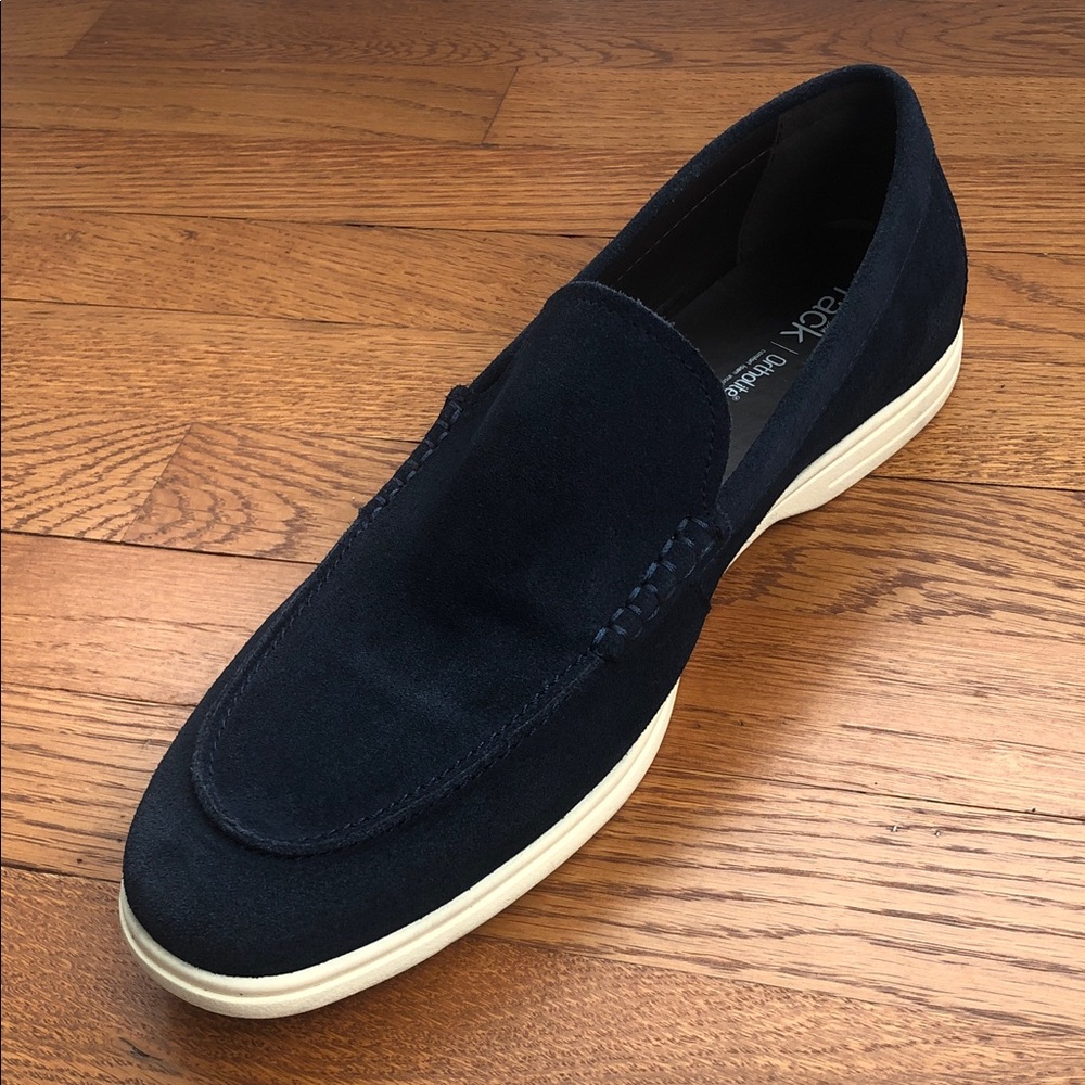 Nordstrom Rack Men’s Navy Blue Leather Loafers Size 12